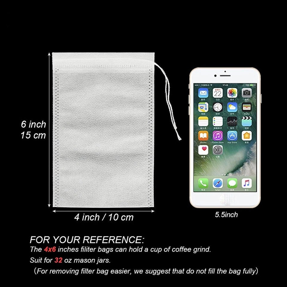 Biodegradable Tea & Coffee Filter Bags 500